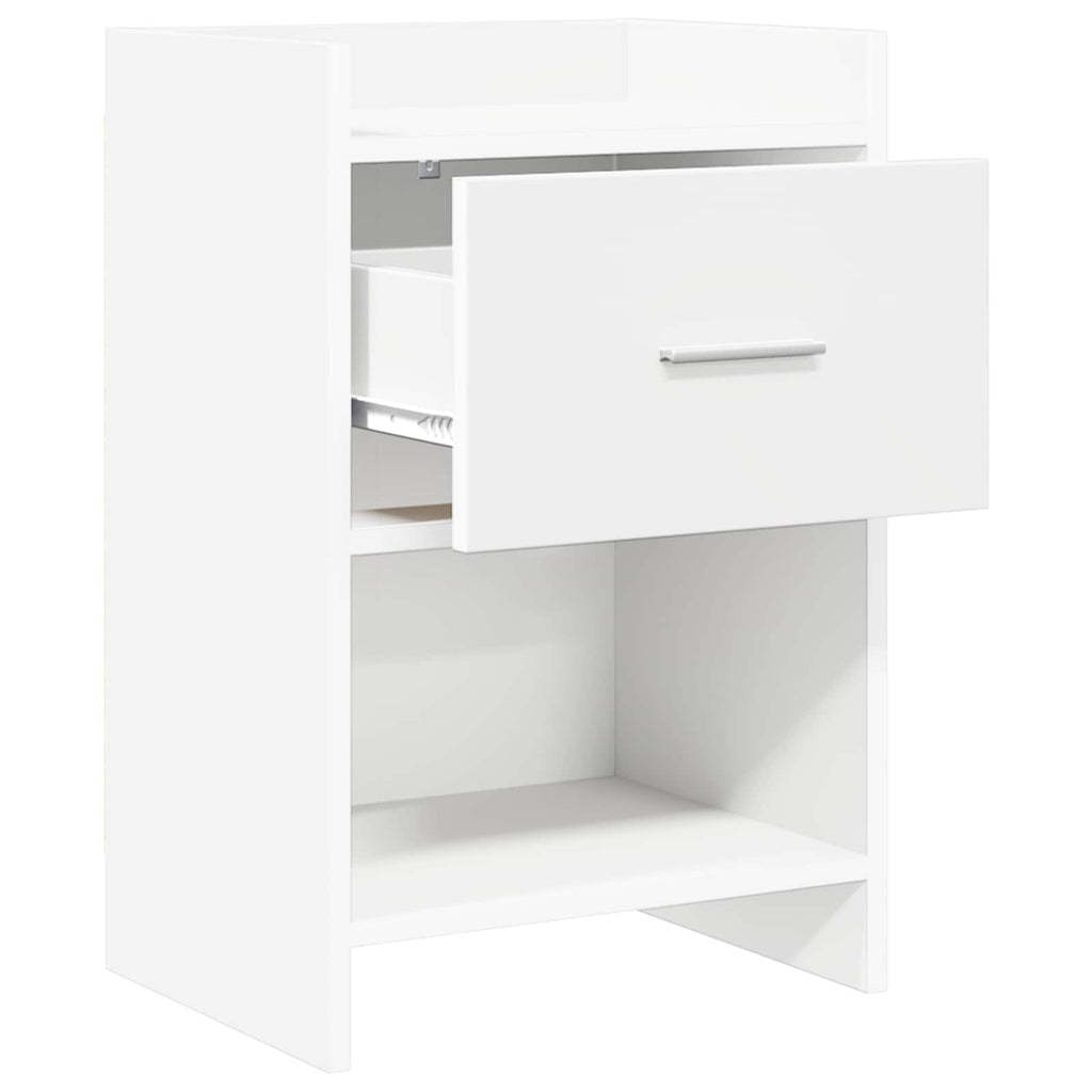 vidaXL Szafki nocne 2 pcs Biały 40 x 30 x 60 cm Drewno inżynieryjne