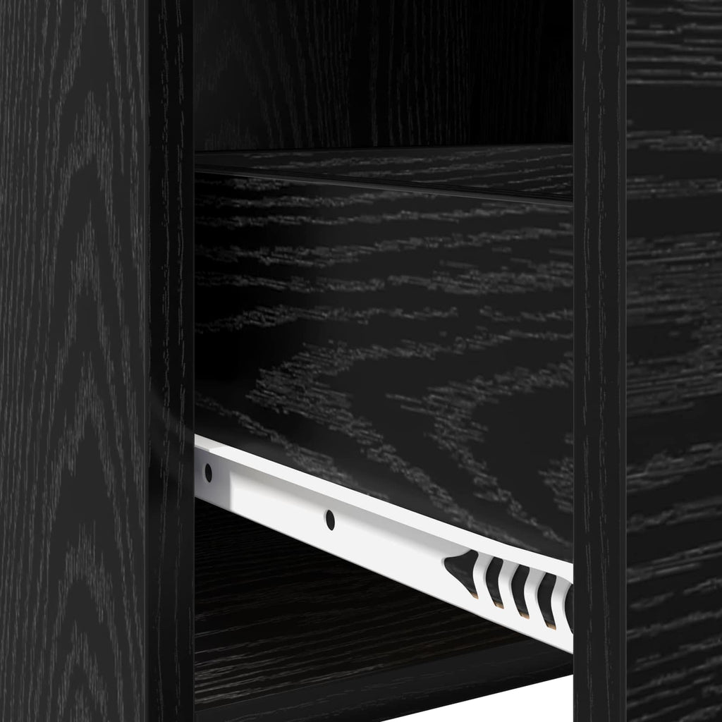 vidaXL Szafki nocne 2 pcs Czarny dąb 40 x 30 x 60 cm