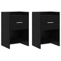 vidaXL Szafki nocne 2 pcs Czarny dąb 40 x 30 x 60 cm