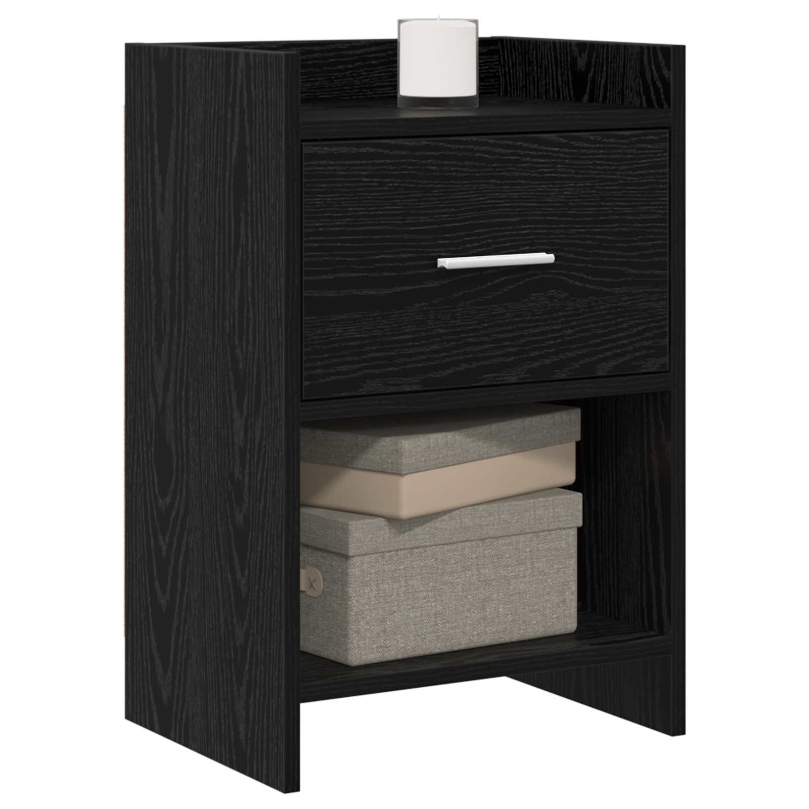 vidaXL Szafki nocne 2 pcs Czarny dąb 40 x 30 x 60 cm