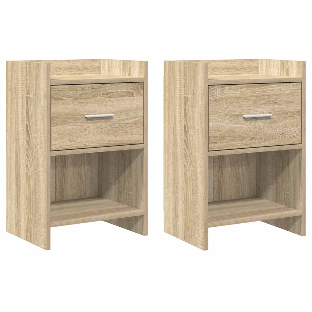 vidaXL Szafki nocne 2 pcs dąb Sonoma 40 x 30 x 60 cm