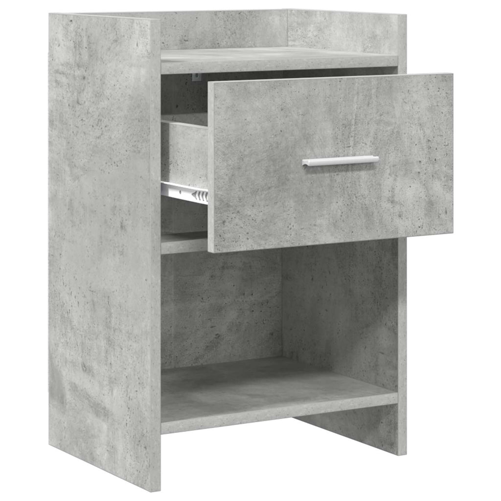vidaXL Szafki nocne 2 pcs Betonowy szary 40 x 30 x 60 cm