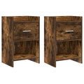vidaXL Szafki nocne 2 pcs Dąb wędzony 40 x 30 x 60 cm