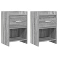 vidaXL Szafki nocne 2 pcs Szary Sonoma 40 x 30 x 60 cm
