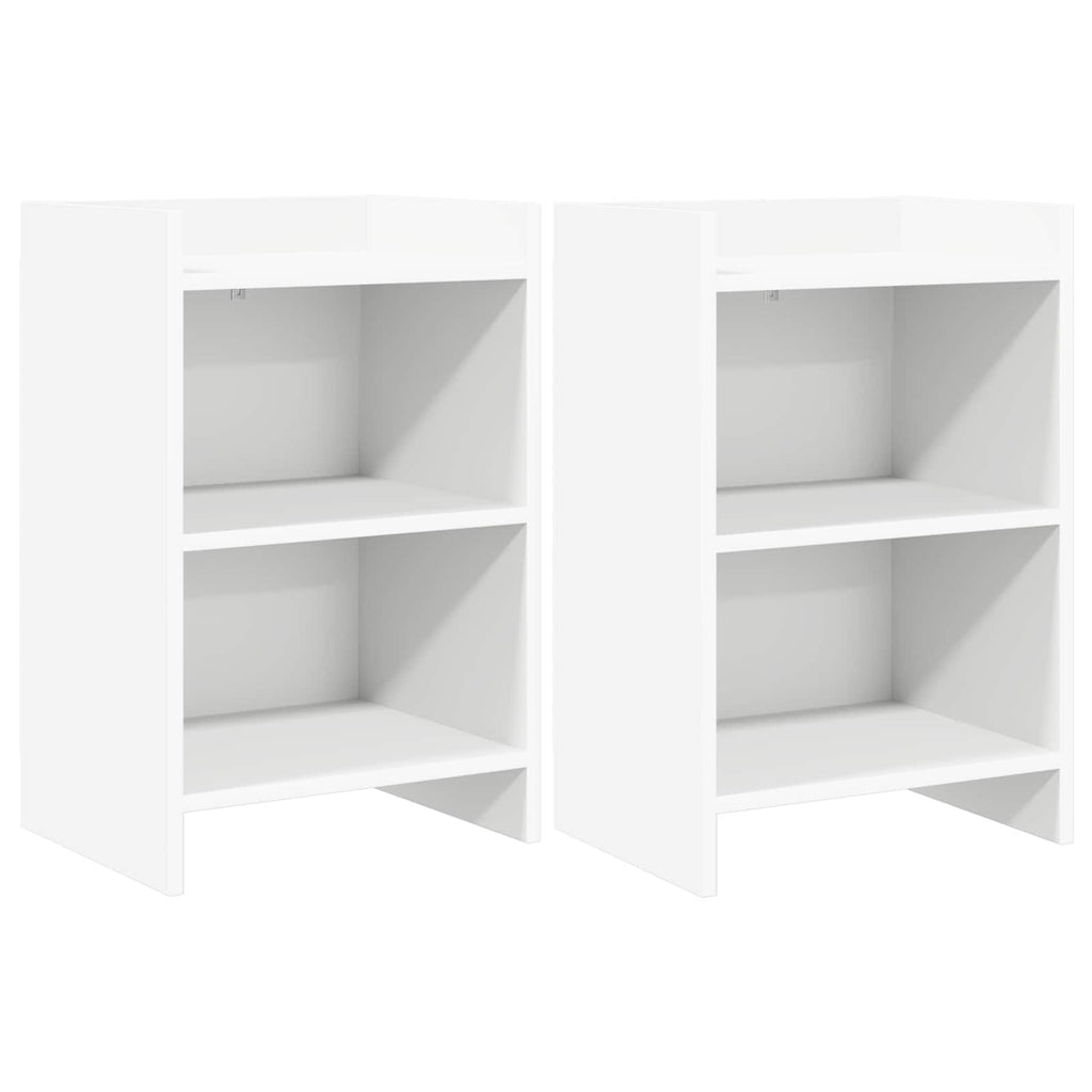 vidaXL Szafki nocne 2 pcs Biały 40 x 30 x 60 cm Drewno inżynieryjne