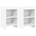 vidaXL Szafki nocne 2 pcs Biały 40 x 30 x 60 cm Drewno inżynieryjne
