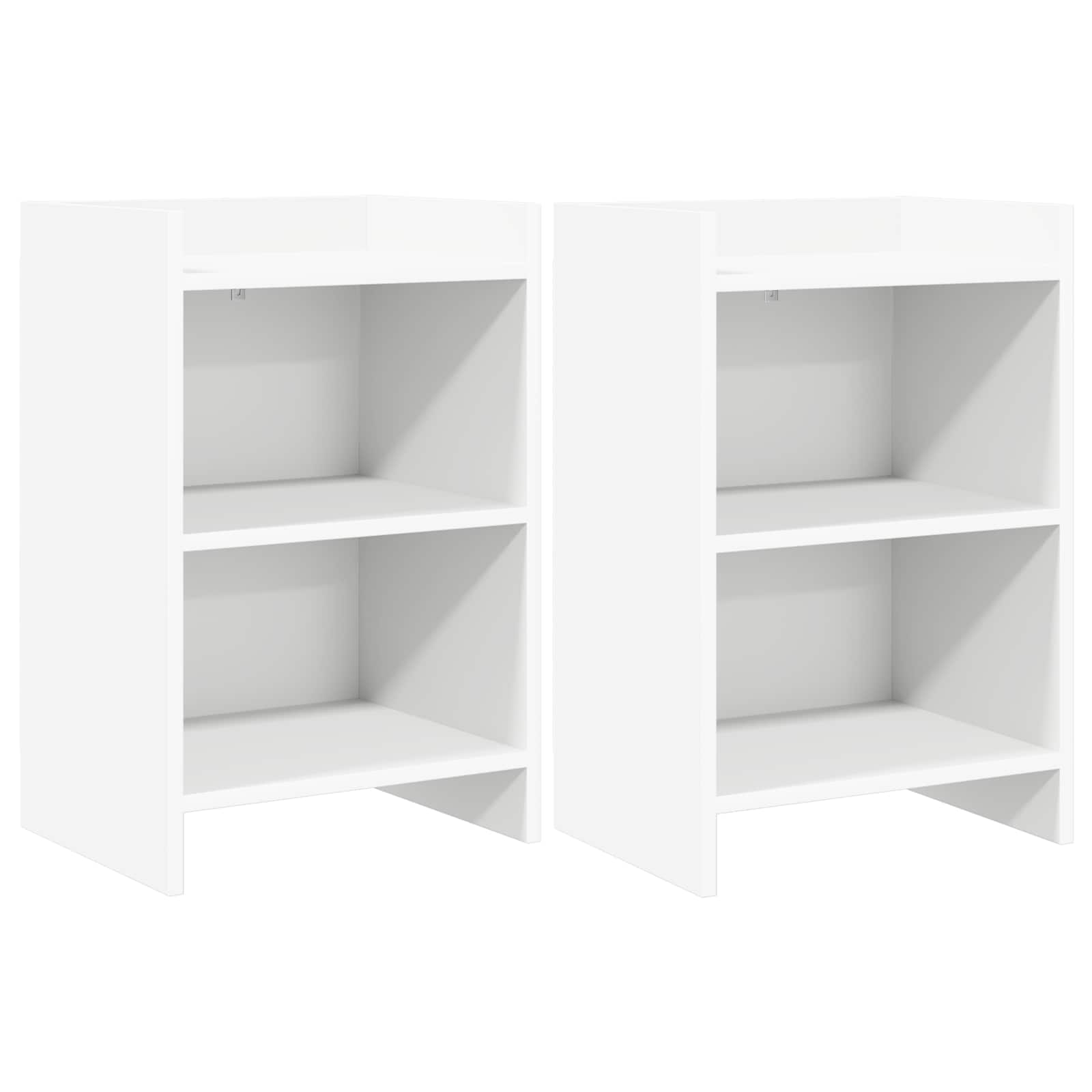 vidaXL Szafki nocne 2 pcs Biały 40 x 30 x 60 cm Drewno inżynieryjne