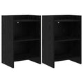 vidaXL Szafki nocne 2 pcs Czarny dąb 40 x 30 x 60 cm