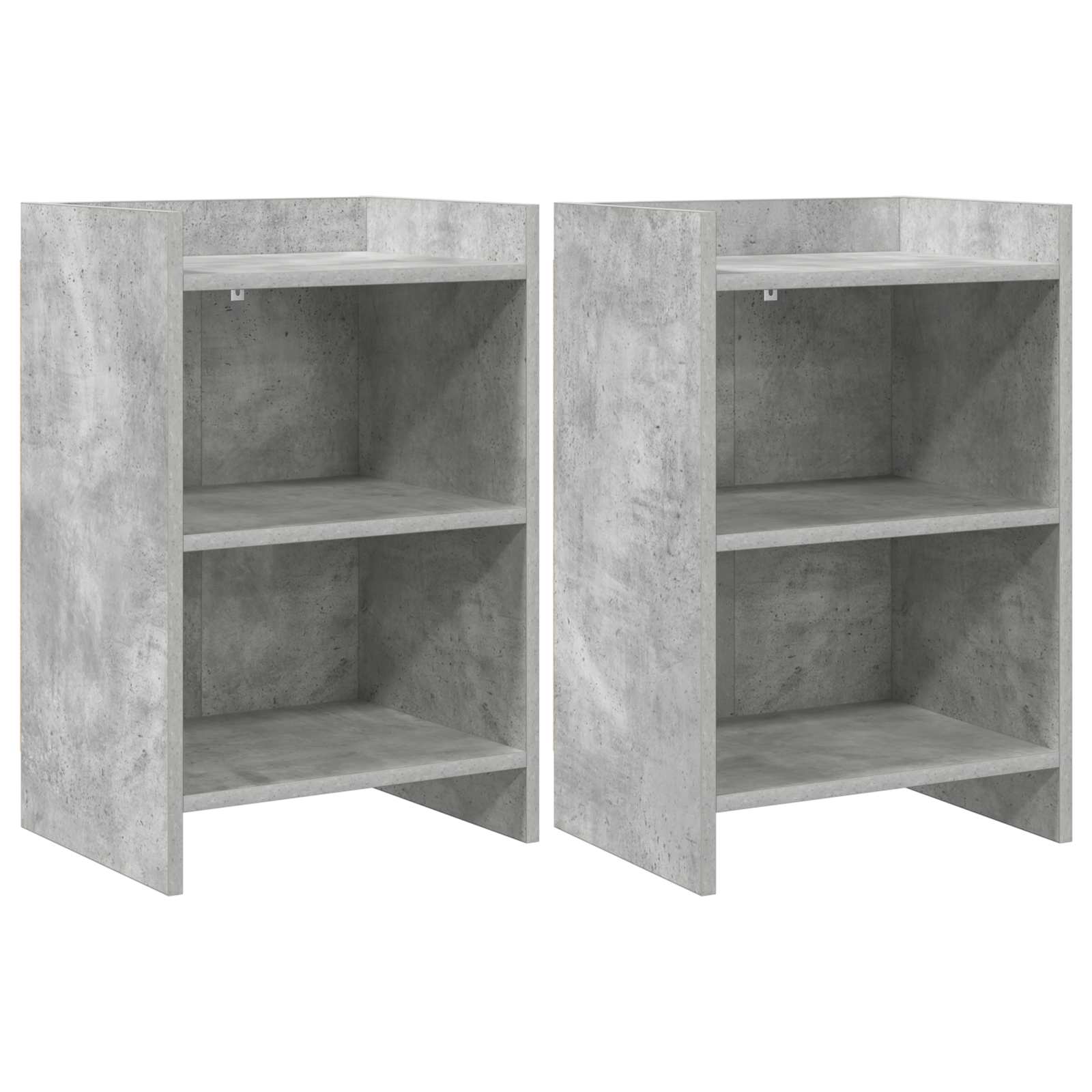 vidaXL Szafki nocne 2 pcs Betonowy szary 40 x 30 x 60 cm