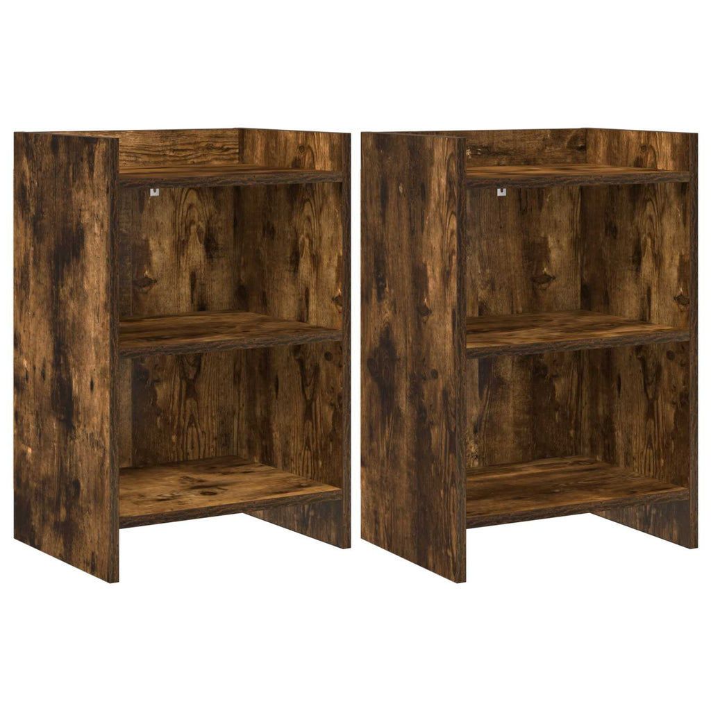 vidaXL Szafki nocne 2 pcs Dąb wędzony 40 x 30 x 60 cm