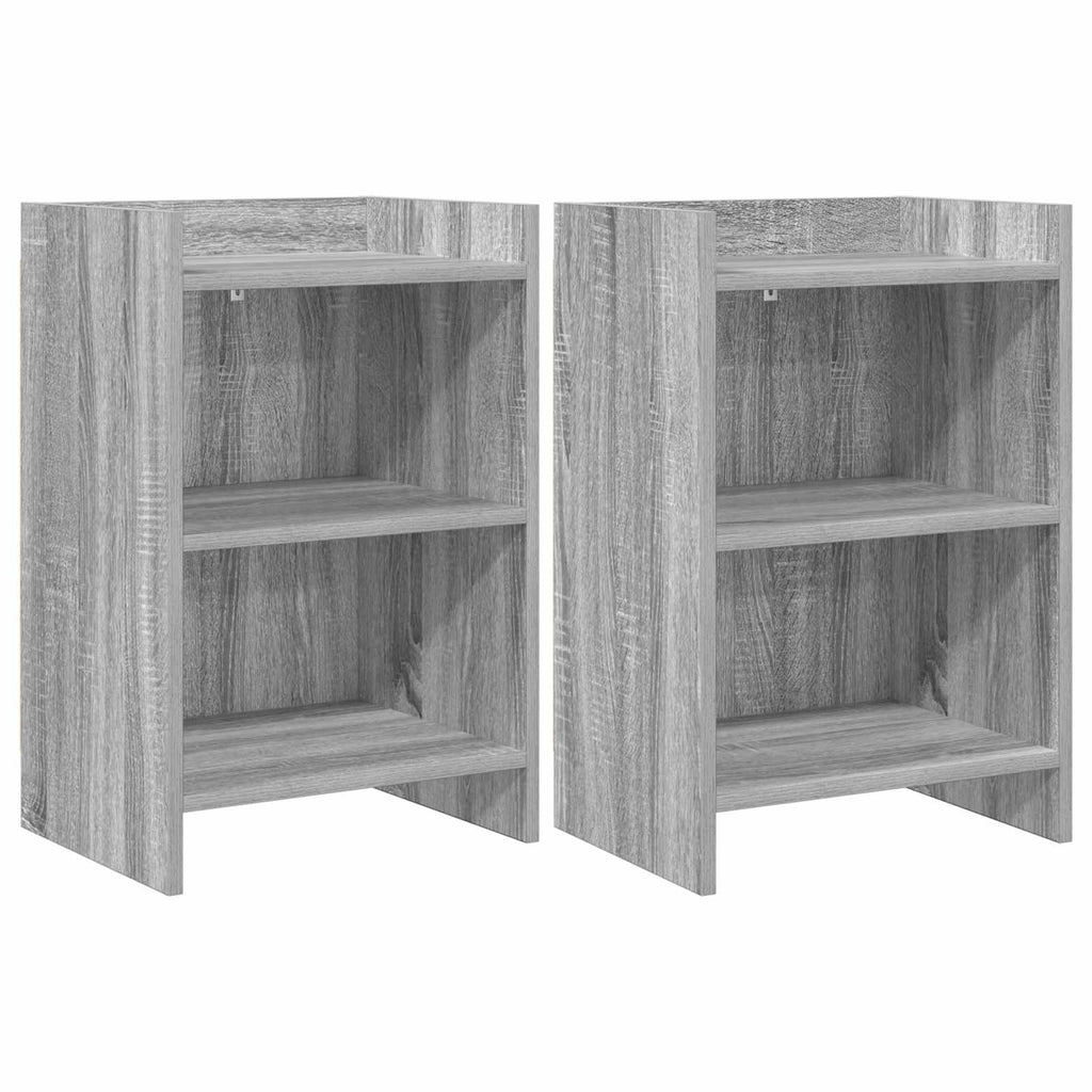 vidaXL Szafki nocne 2 pcs Szary Sonoma 40 x 30 x 60 cm