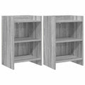 vidaXL Szafki nocne 2 pcs Szary Sonoma 40 x 30 x 60 cm
