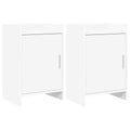 vidaXL Szafki nocne 2 pcs Biały 40 x 30 x 60 cm Drewno inżynieryjne