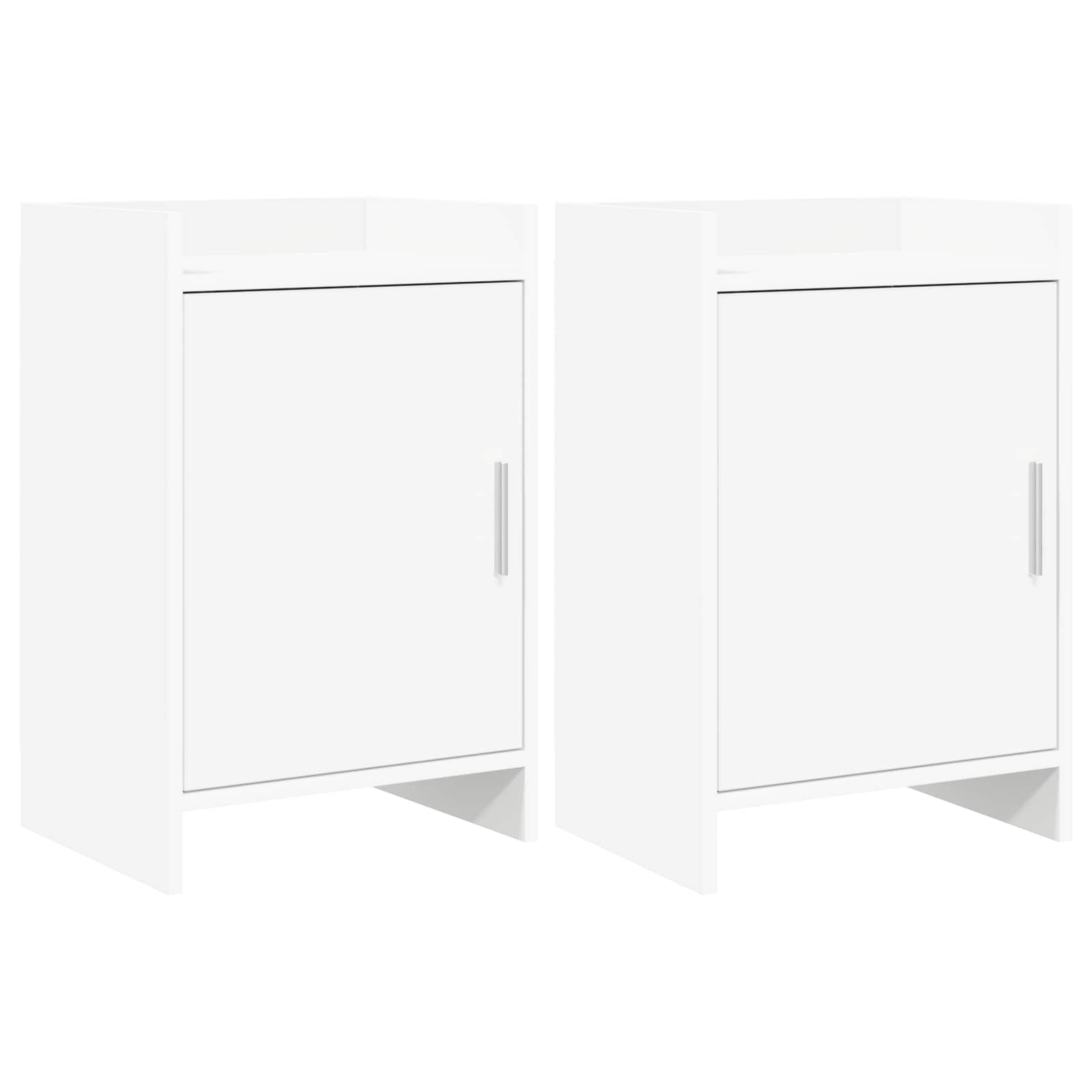 vidaXL Szafki nocne 2 pcs Biały 40 x 30 x 60 cm Drewno inżynieryjne
