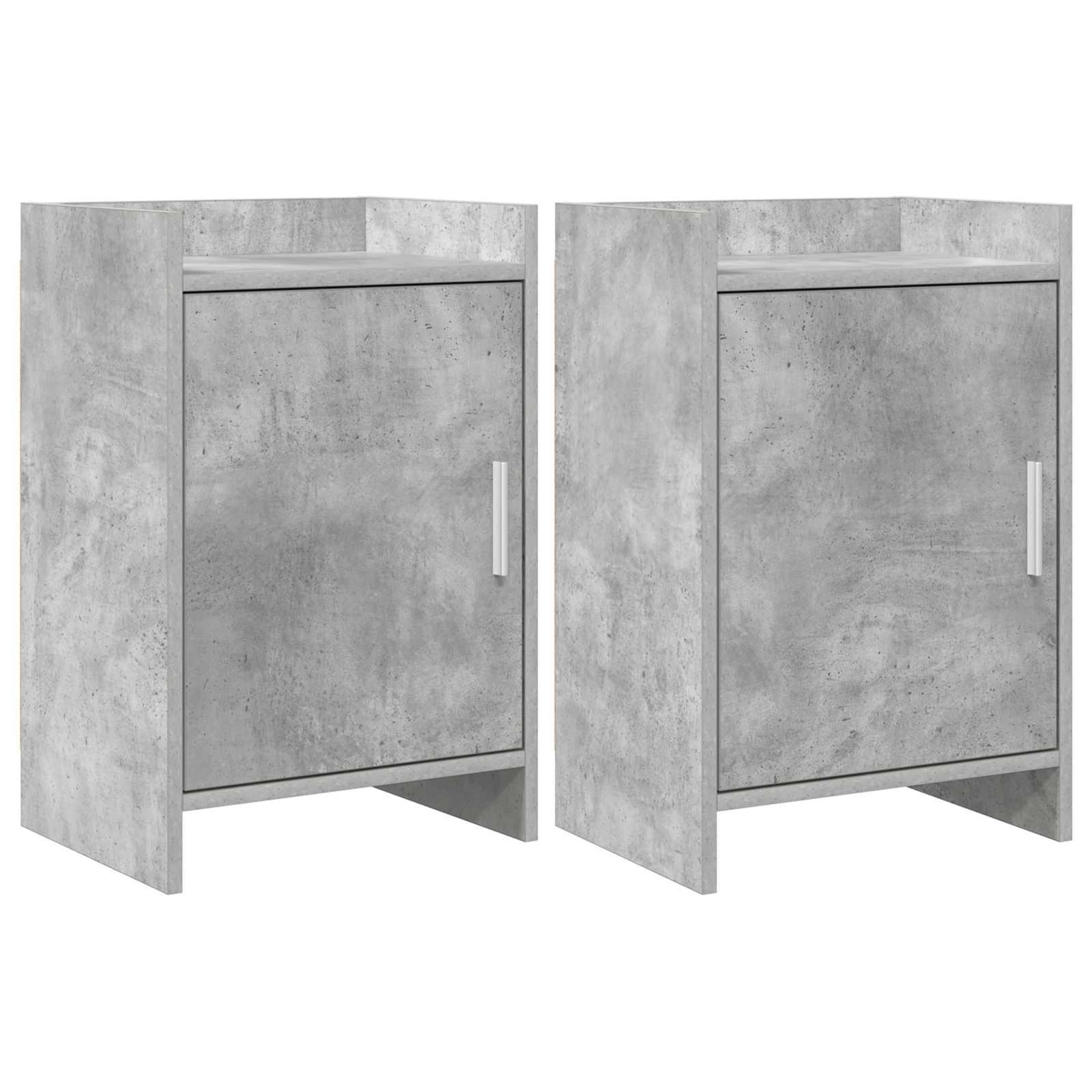 vidaXL Szafki nocne 2 pcs Betonowy szary 40 x 30 x 60 cm