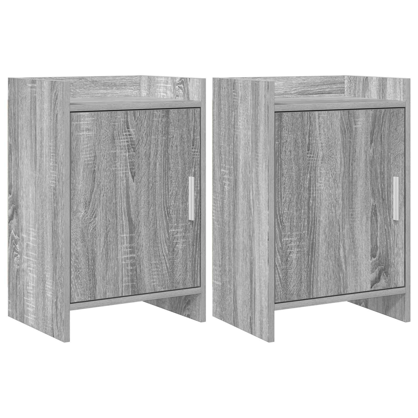 vidaXL Szafki nocne 2 pcs Szary Sonoma 40 x 30 x 60 cm