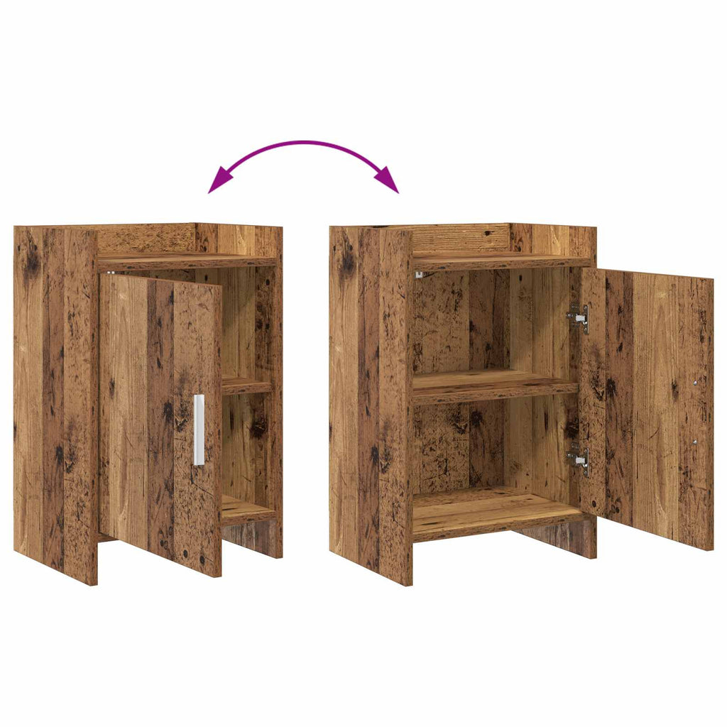 vidaXL Szafki nocne 2 pcs Stare drewno 40 x 30 x 60 cm