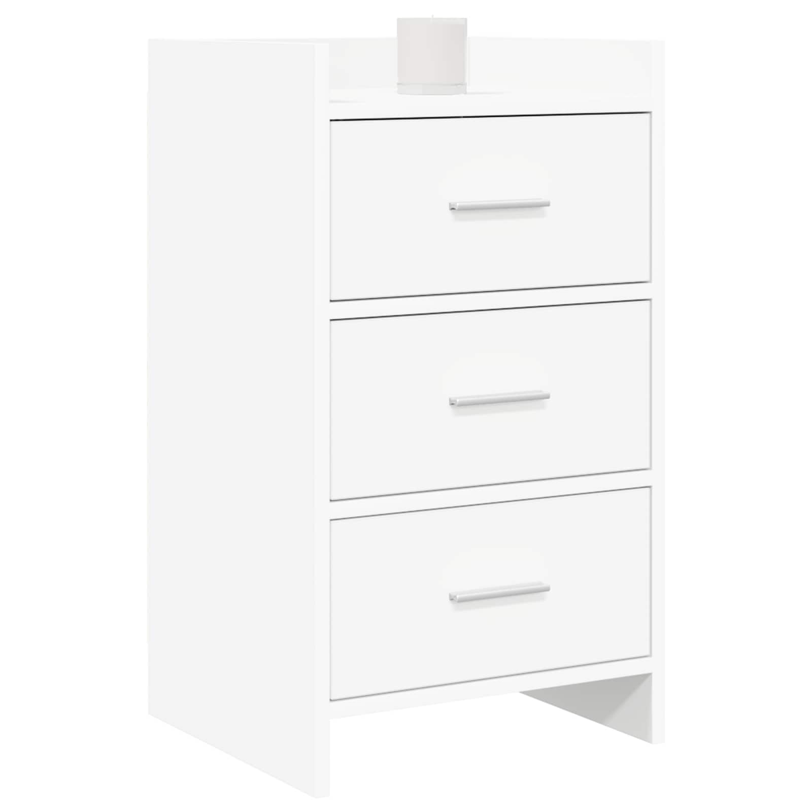 vidaXL Szafki nocne Biały 40 x 36 x 70 cm Drewno inżynieryjne