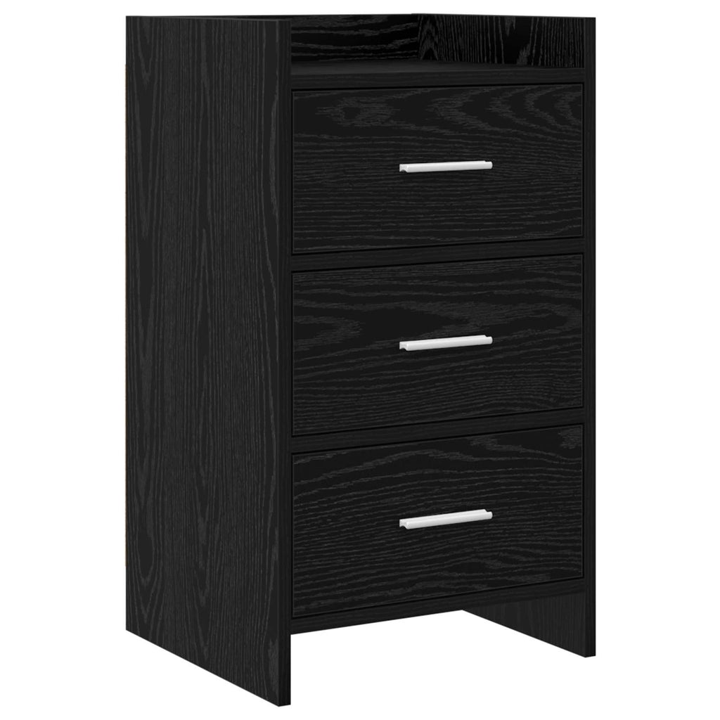 vidaXL Szafki nocne Czarny dąb 40 x 36 x 70 cm Drewno inżynieryjne