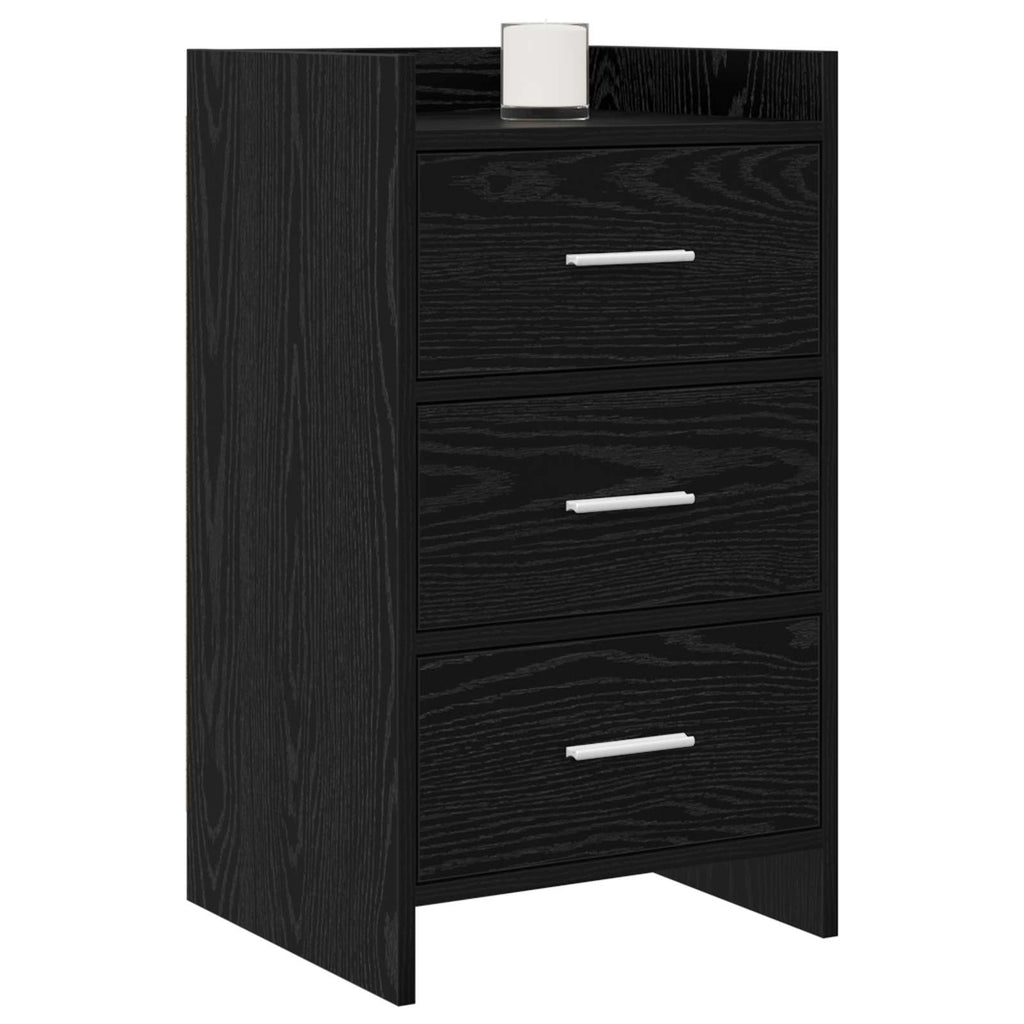 vidaXL Szafki nocne Czarny dąb 40 x 36 x 70 cm Drewno inżynieryjne