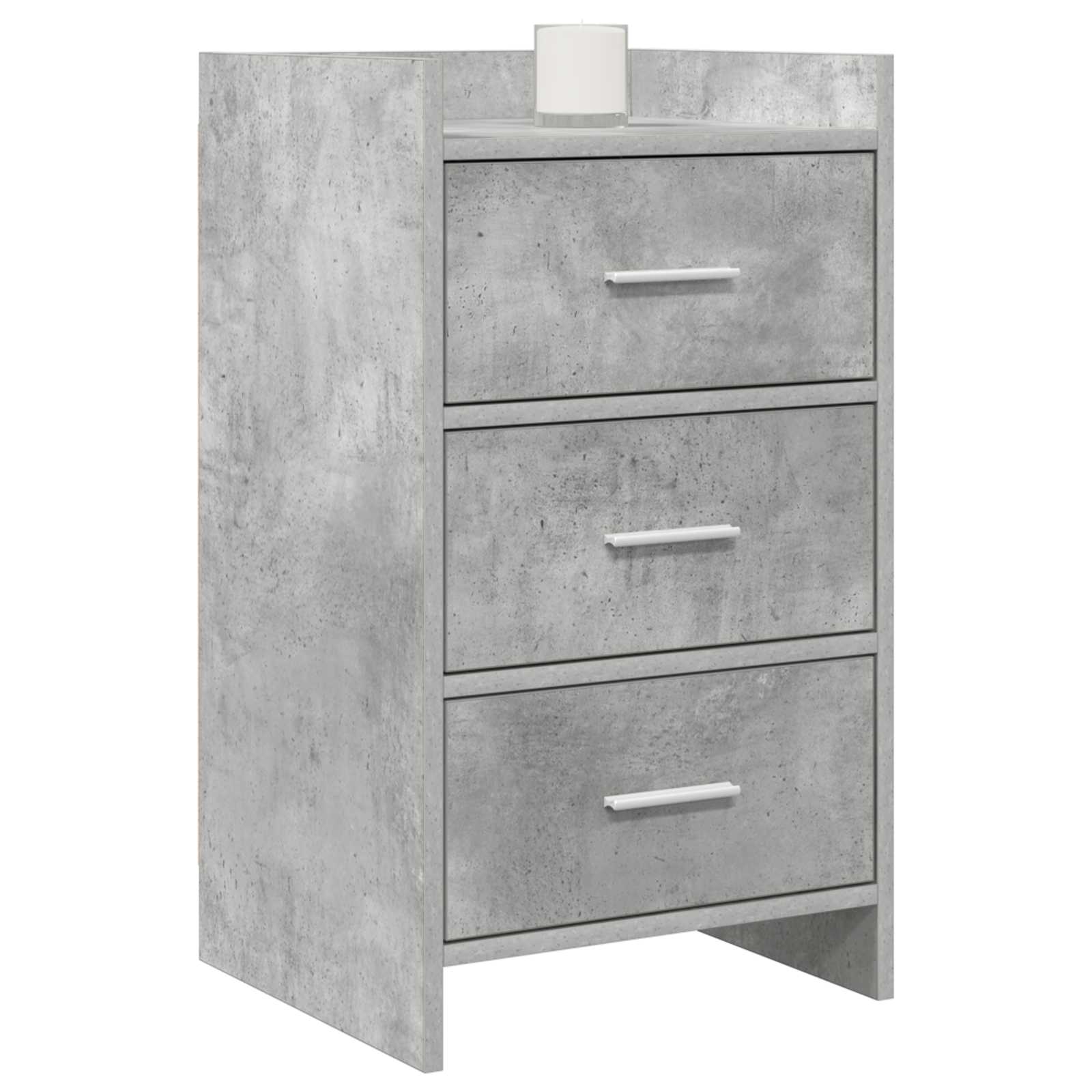 vidaXL Szafki nocne Betonowy szary 40 x 36 x 70 cm Drewno inżynieryjne