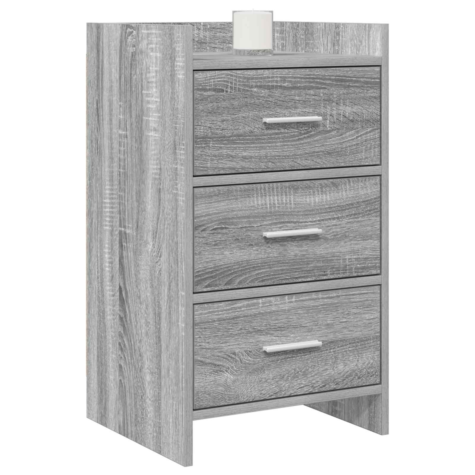 vidaXL Szafki nocne Szary Sonoma 40 x 36 x 70 cm Drewno inżynieryjne