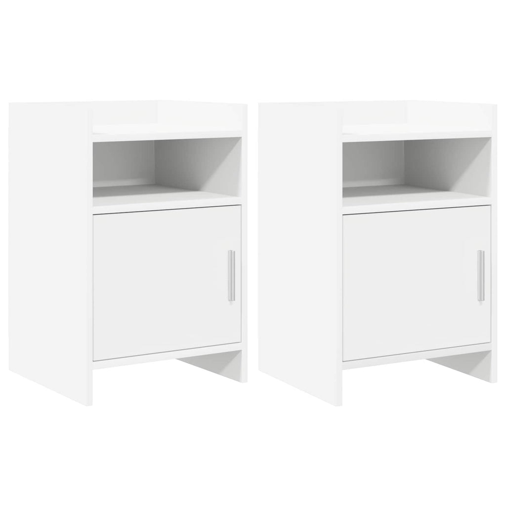 vidaXL Szafki nocne 2 pcs Biały 40 x 36 x 60 cm Drewno inżynieryjne