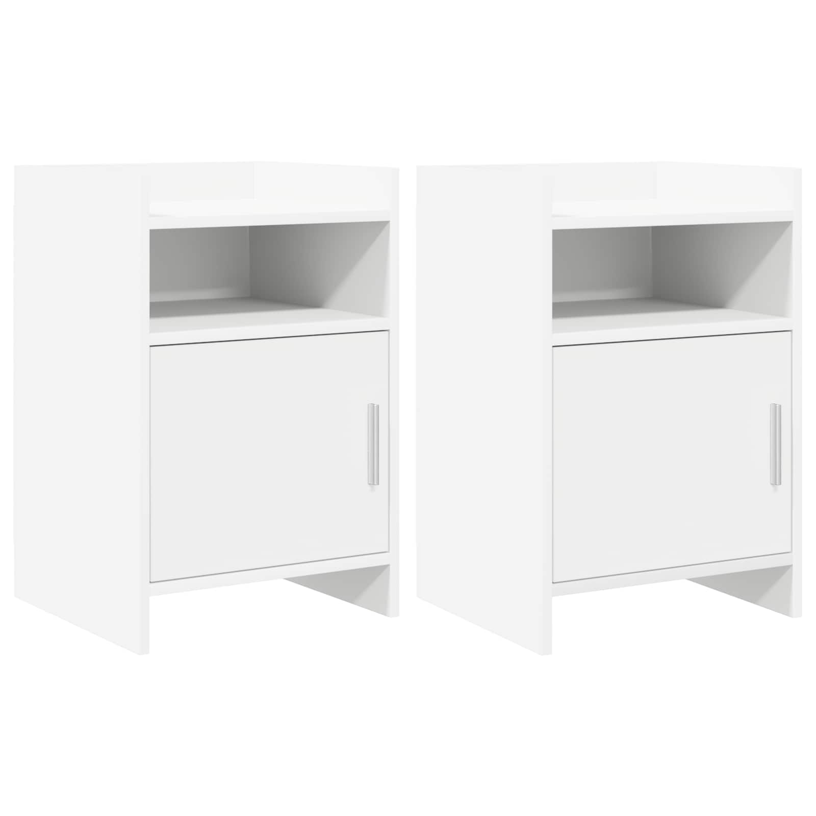 vidaXL Szafki nocne 2 pcs Biały 40 x 36 x 60 cm Drewno inżynieryjne