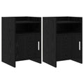 vidaXL Szafki nocne 2 pcs Czarny dąb 40 x 36 x 60 cm