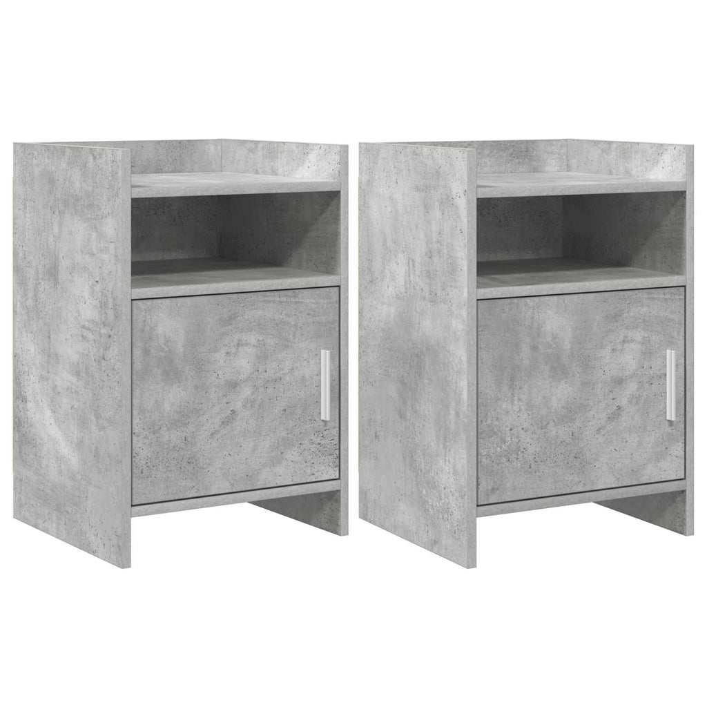 vidaXL Szafki nocne 2 pcs Betonowy szary 40 x 36 x 60 cm