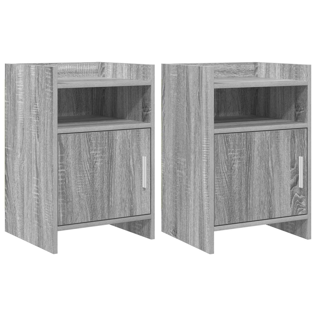 vidaXL Szafki nocne 2 pcs Szary Sonoma 40 x 36 x 60 cm