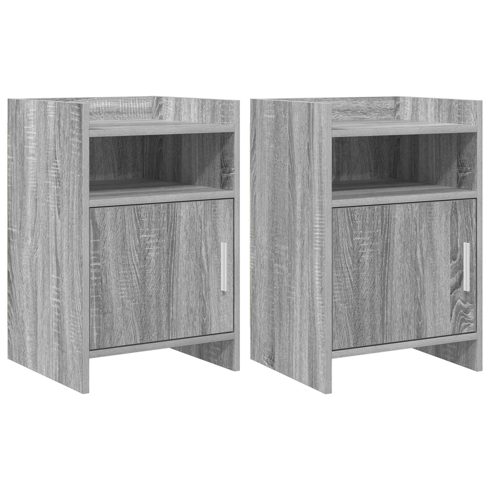 vidaXL Szafki nocne 2 pcs Szary Sonoma 40 x 36 x 60 cm