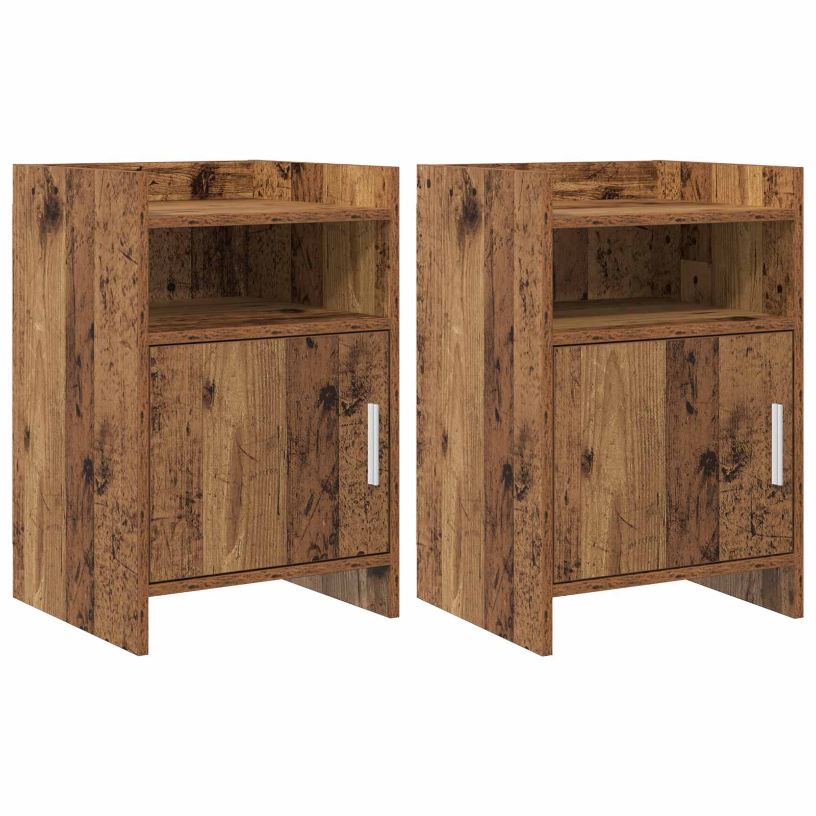 vidaXL Szafki nocne 2 pcs Stare drewno 40 x 36 x 60 cm