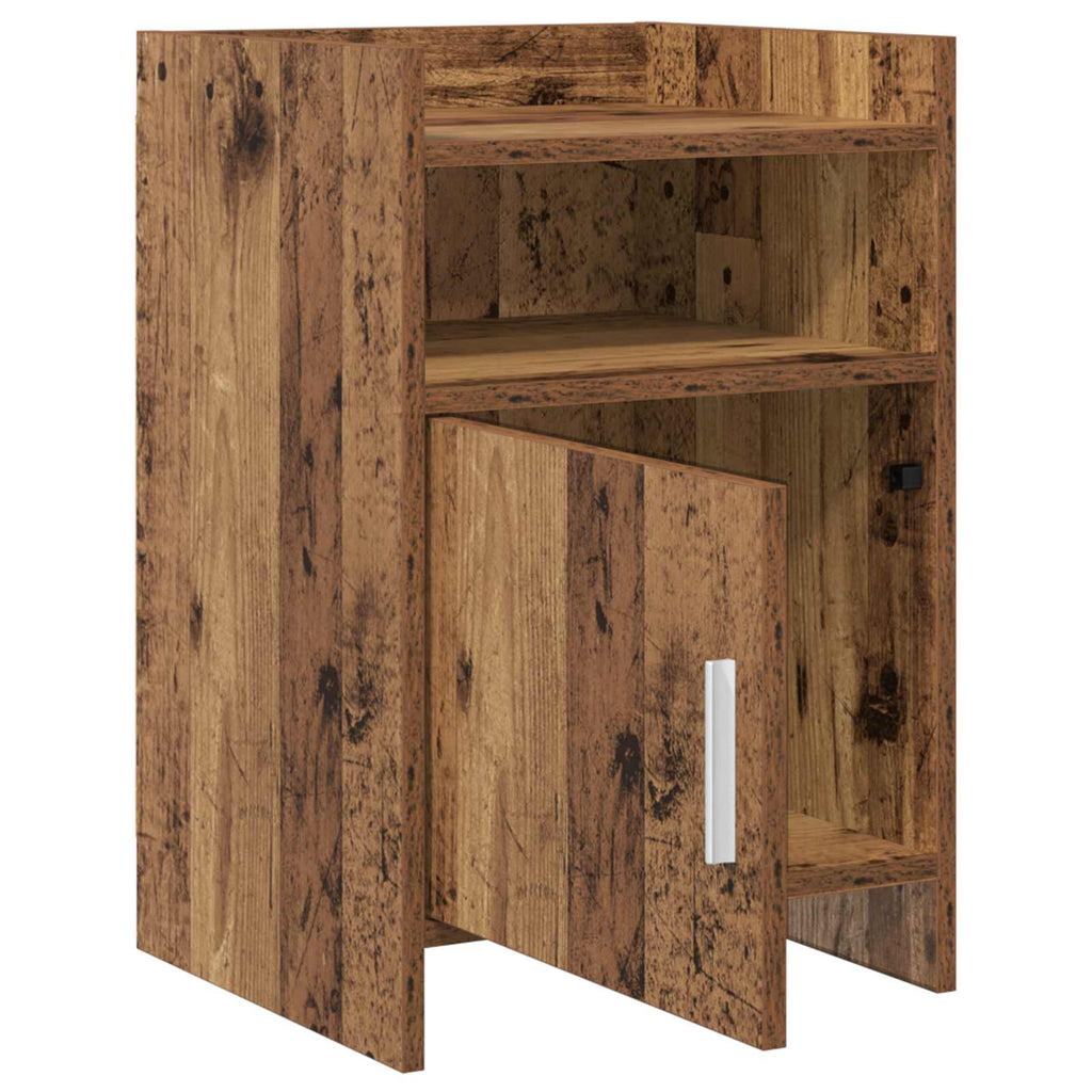 vidaXL Szafki nocne 2 pcs Stare drewno 40 x 36 x 60 cm