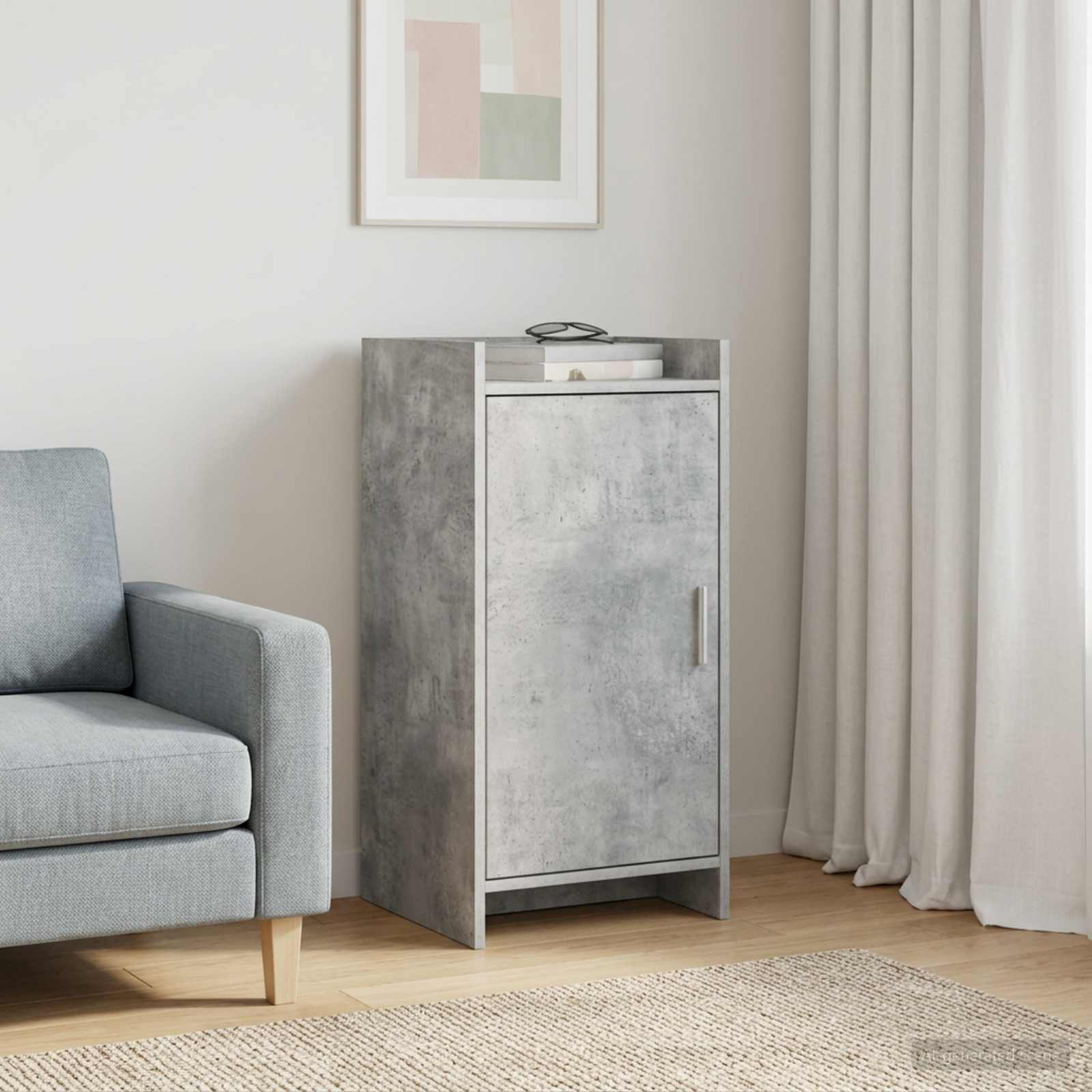 vidaXL Bufet Betonowy szary 40 x 36 x 80 cm Drewno inżynieryjne