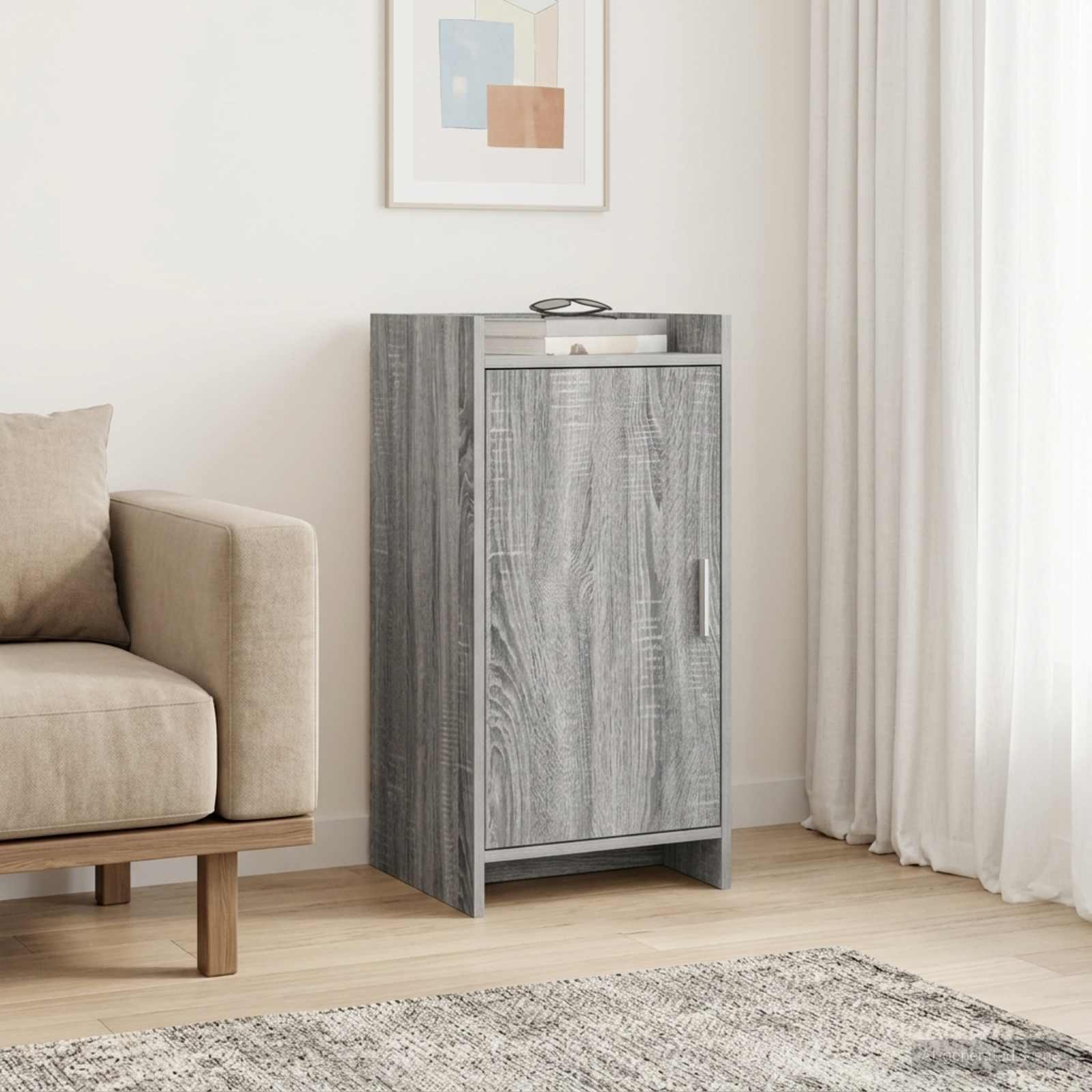 vidaXL Bufet Szary Sonoma 40 x 36 x 80 cm Drewno inżynieryjne