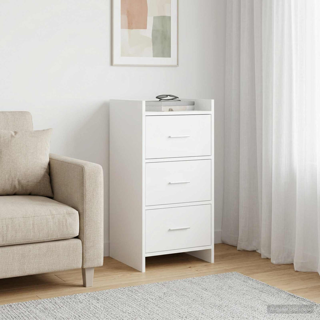 vidaXL Bufet Biały 40 x 36 x 80 cm Drewno inżynieryjne