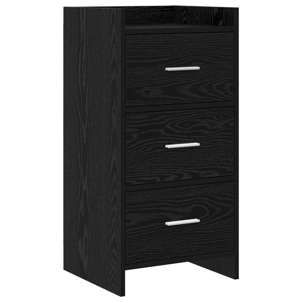 vidaXL Bufet Czarny dąb 40 x 36 x 80 cm Drewno inżynieryjne