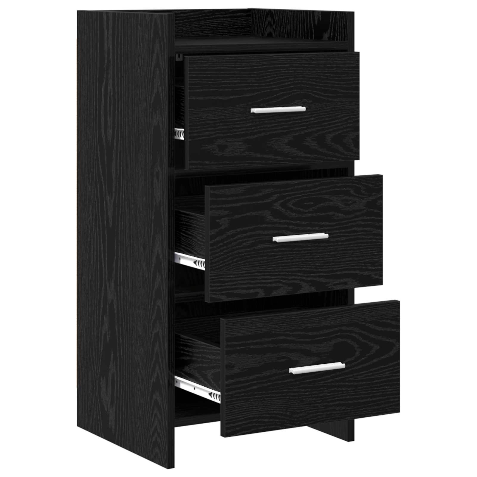 vidaXL Bufet Czarny dąb 40 x 36 x 80 cm Drewno inżynieryjne