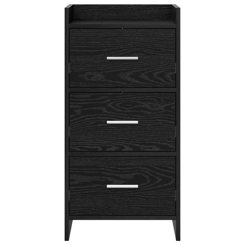 vidaXL Bufet Czarny dąb 40 x 36 x 80 cm Drewno inżynieryjne