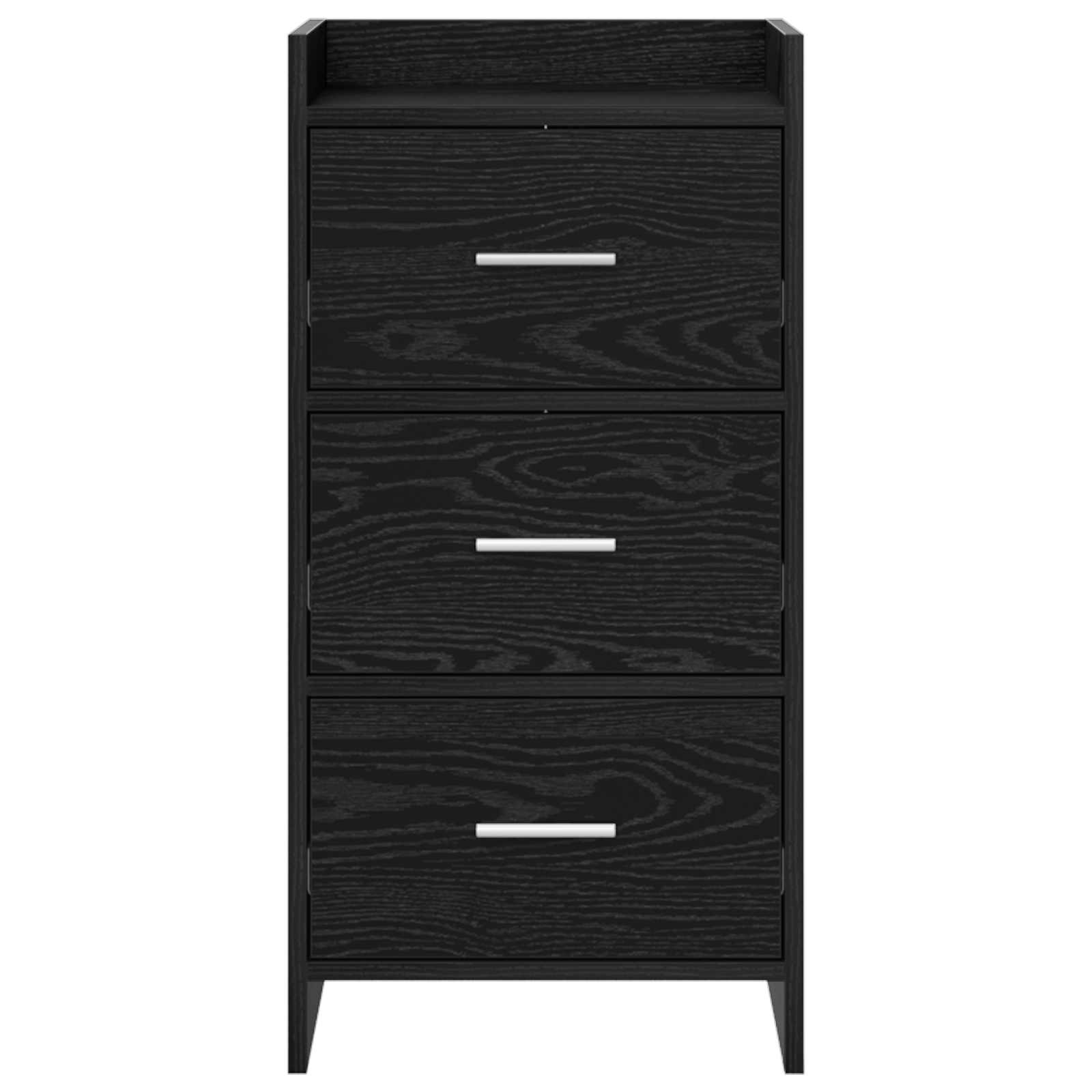 vidaXL Bufet Czarny dąb 40 x 36 x 80 cm Drewno inżynieryjne