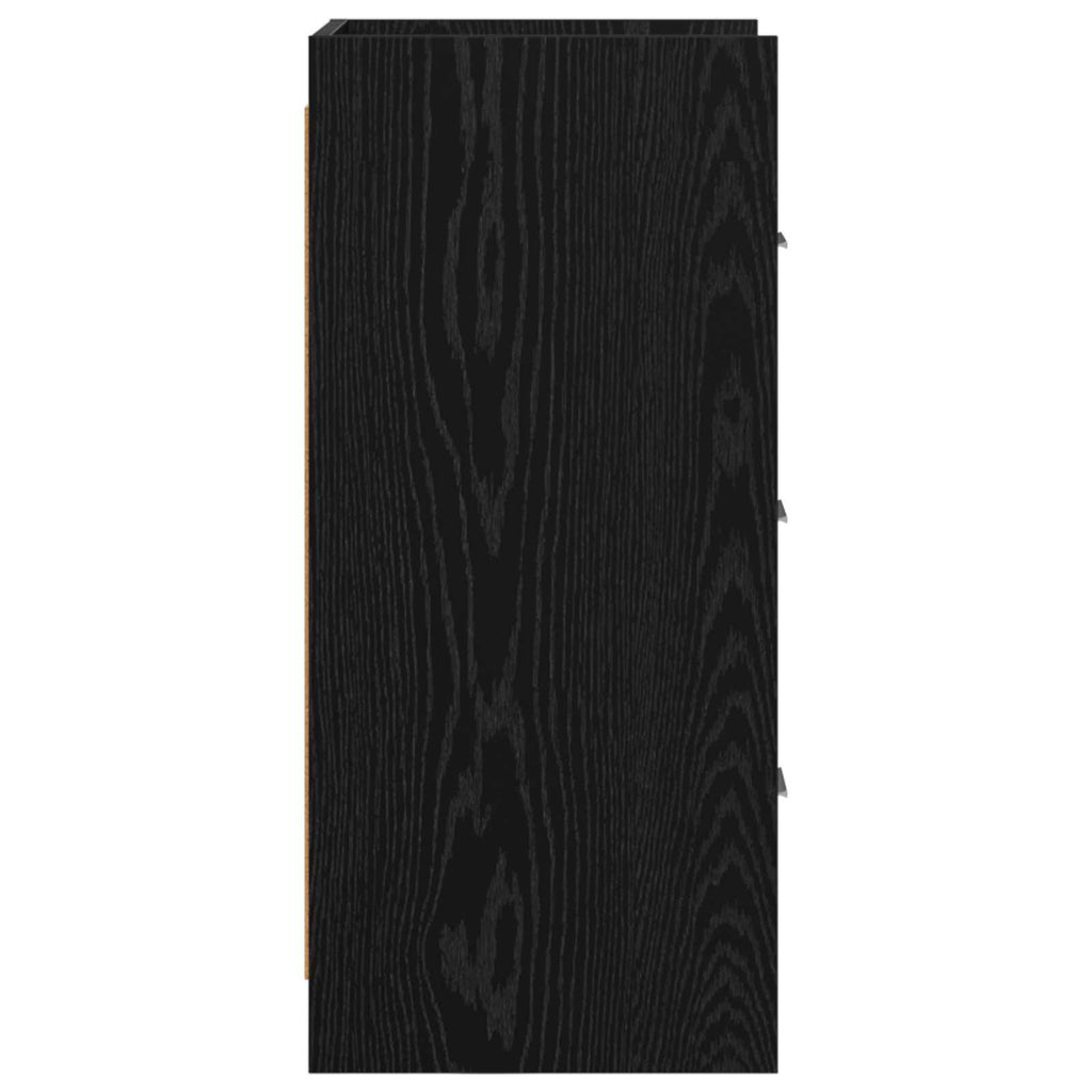 vidaXL Bufet Czarny dąb 40 x 36 x 80 cm Drewno inżynieryjne