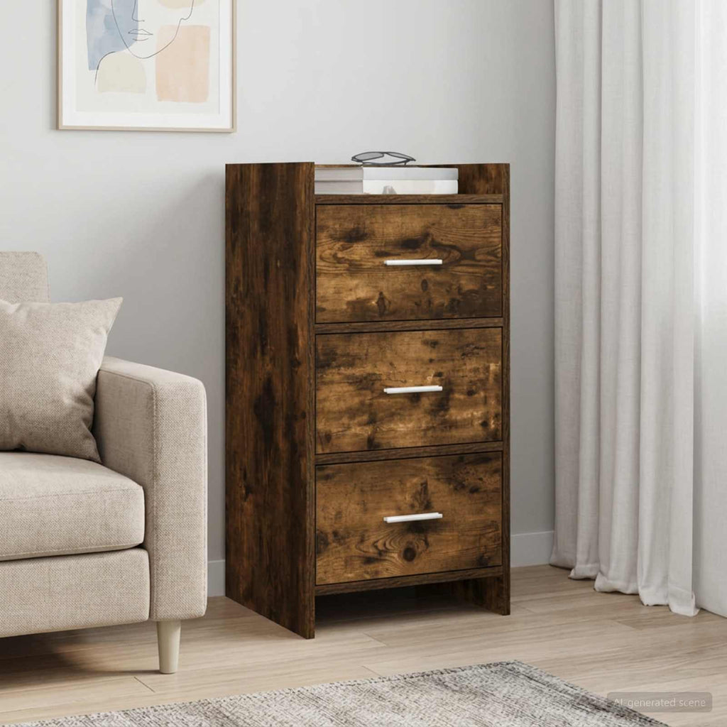 vidaXL Bufet Dąb wędzony 40 x 36 x 80 cm Drewno inżynieryjne