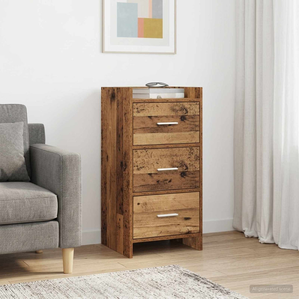 vidaXL Bufet Stare drewno 40 x 36 x 80 cm Drewno inżynieryjne