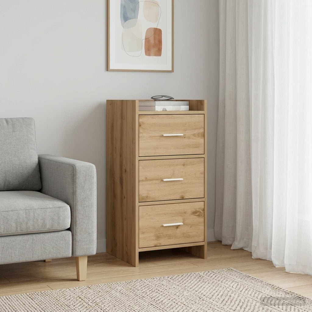vidaXL Bufet Dąb artisan 40 x 36 x 80 cm Drewno inżynieryjne