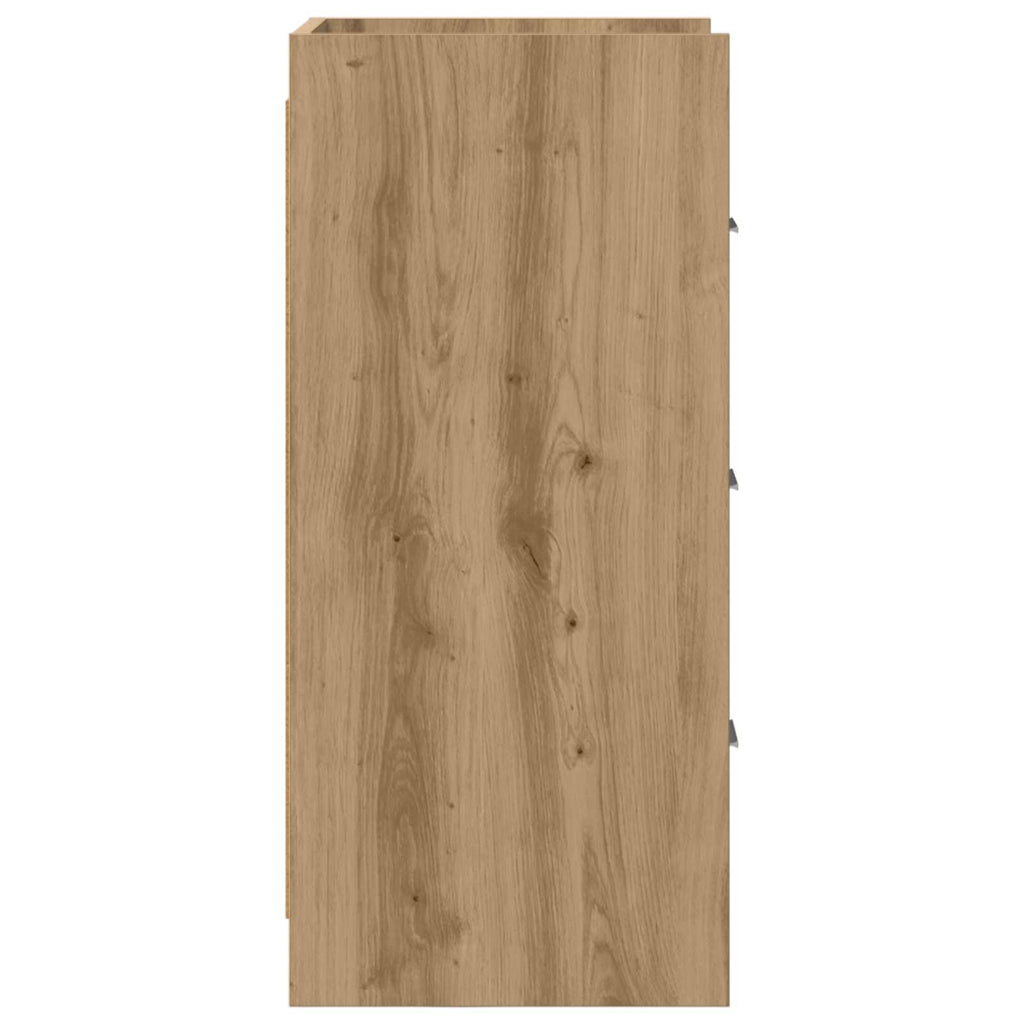 vidaXL Bufet Dąb artisan 40 x 36 x 80 cm Drewno inżynieryjne