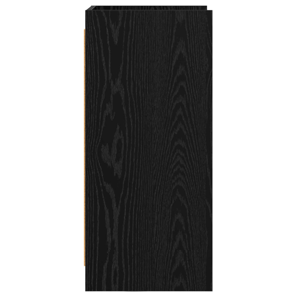 vidaXL Bufet Czarny dąb 40 x 36 x 80 cm Drewno inżynieryjne