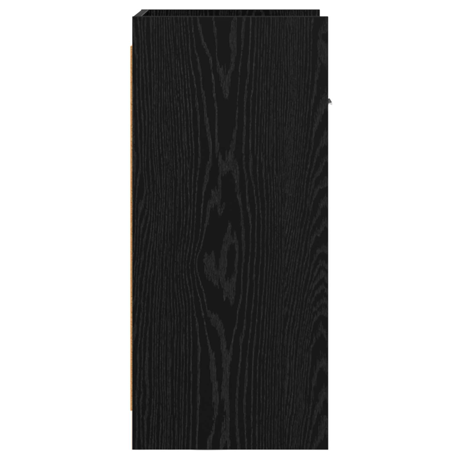 vidaXL Bufet Czarny dąb 40 x 36 x 80 cm Drewno inżynieryjne
