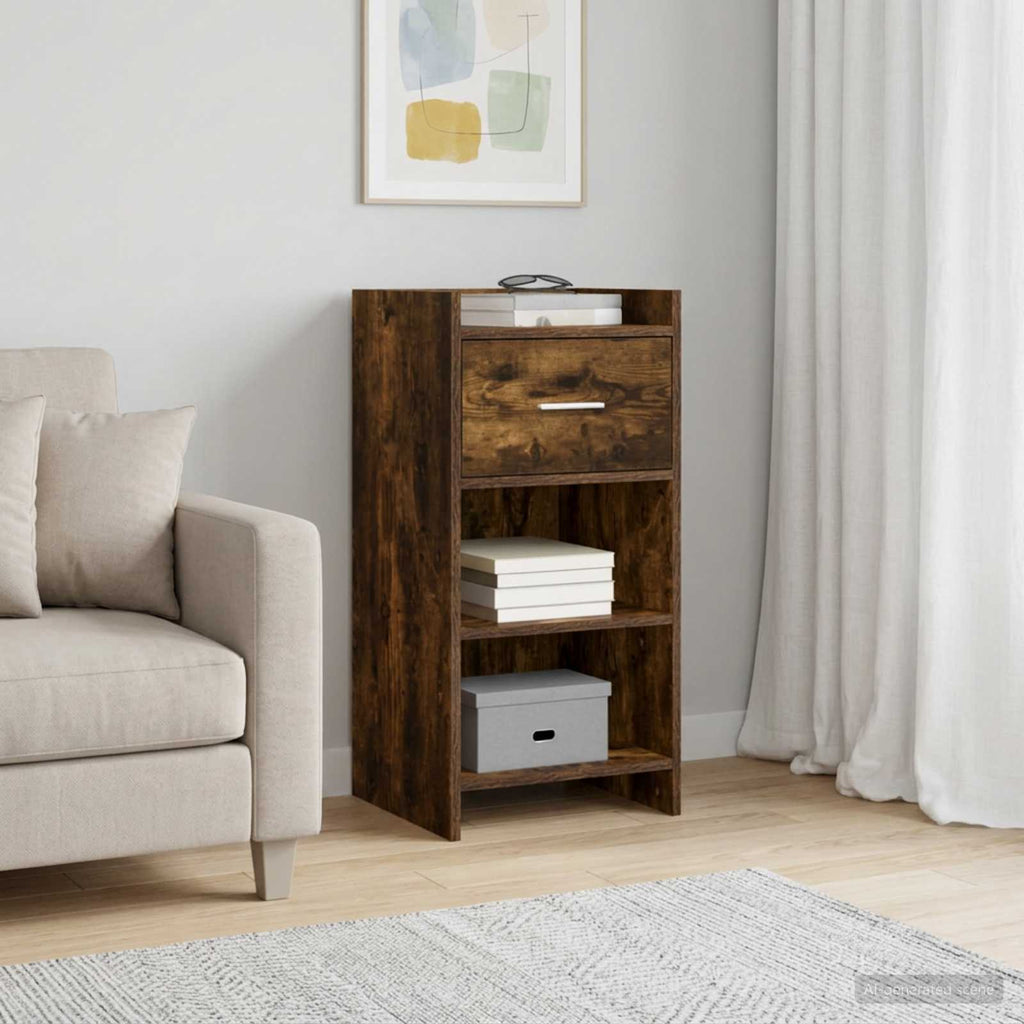 vidaXL Bufet Dąb wędzony 40 x 36 x 80 cm Drewno inżynieryjne