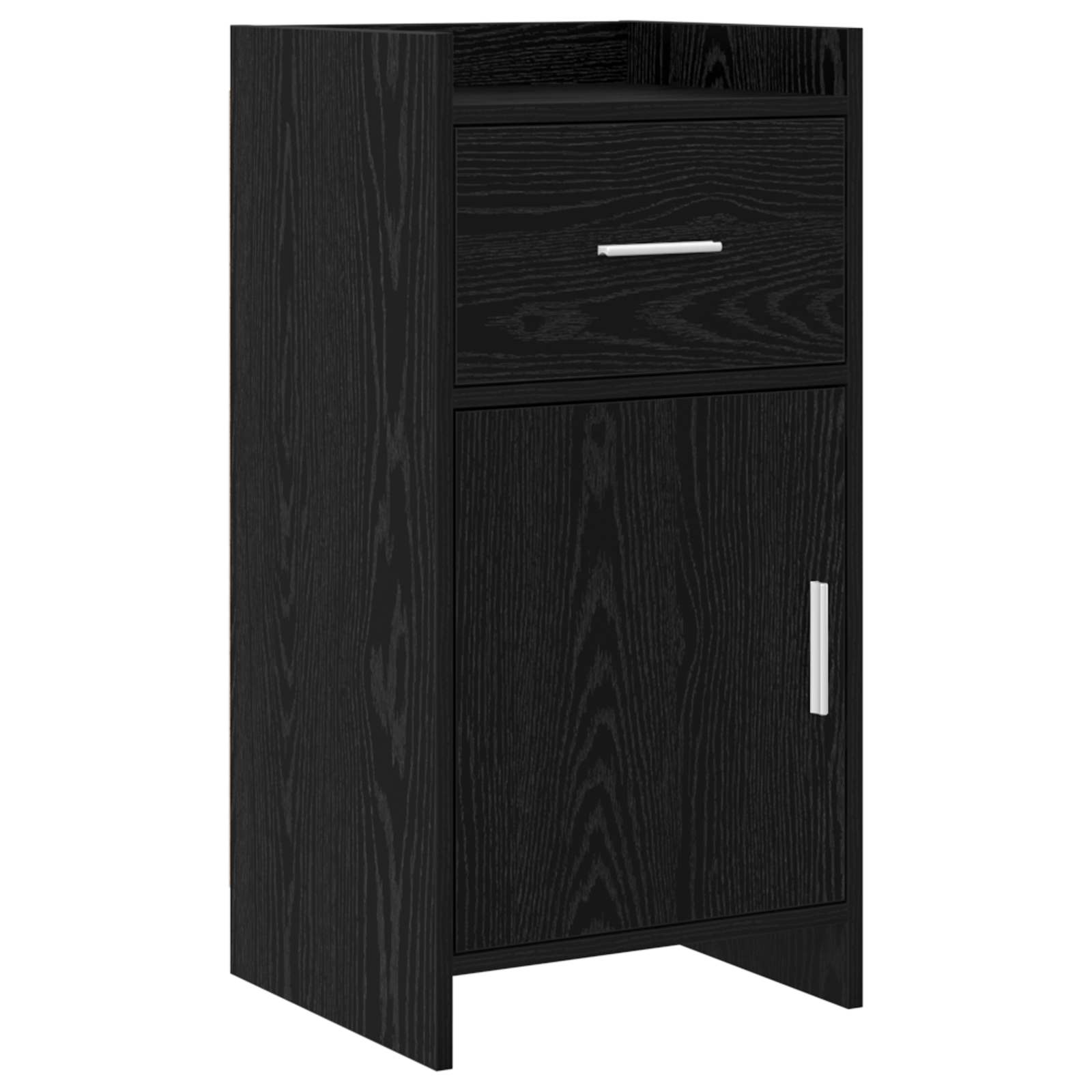 vidaXL Bufet Czarny dąb 40 x 36 x 80 cm Drewno inżynieryjne